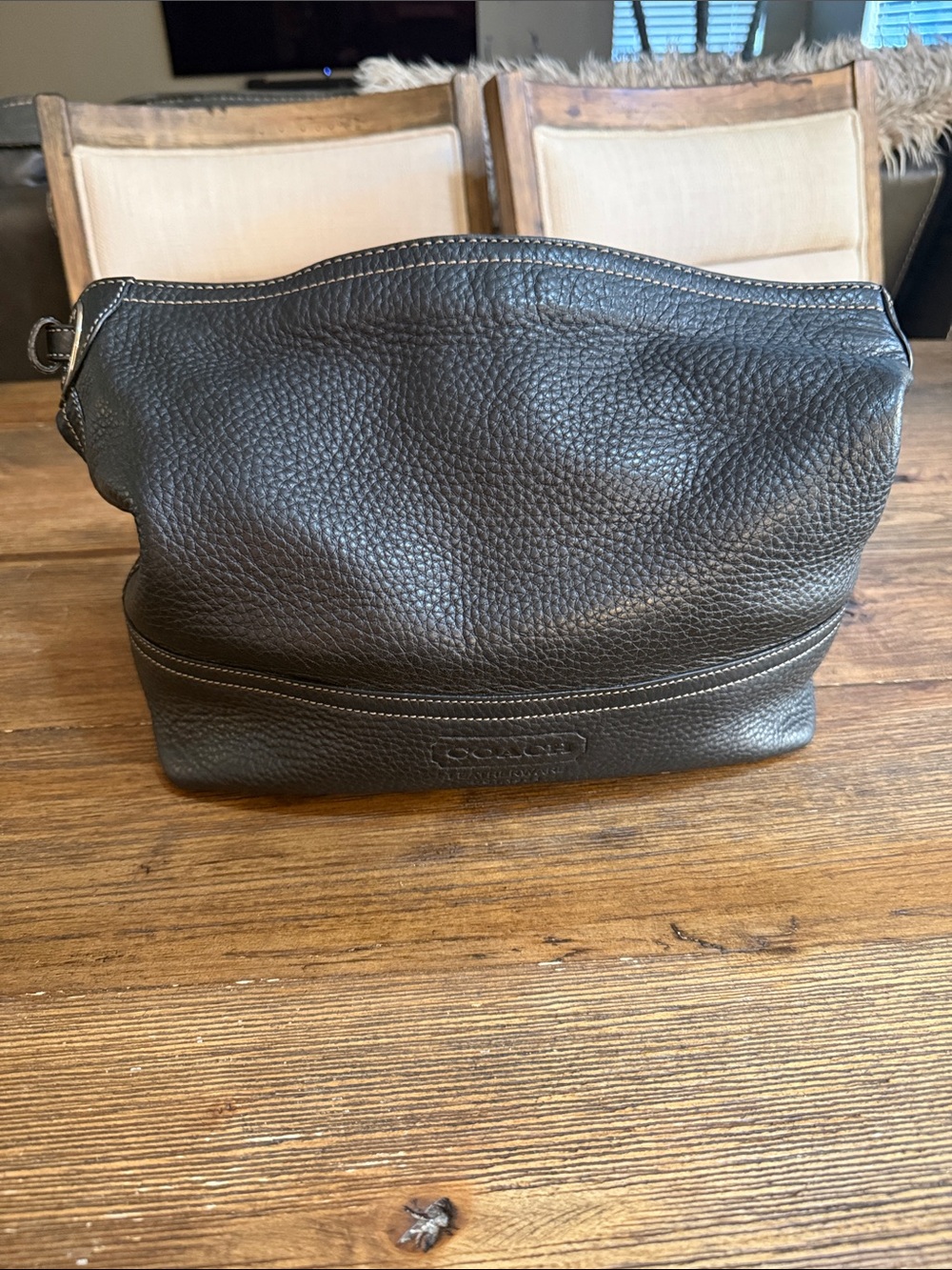 Coach Black Pebbled Leather Shoulder Hobo - Picture 4 of 14